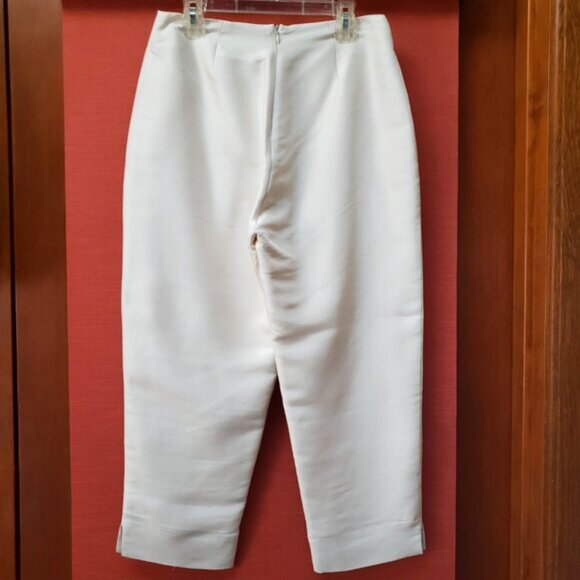 Vintage Newport News 100% Silk Off white 2 pc. Pantsuit - Picture 4 of 10